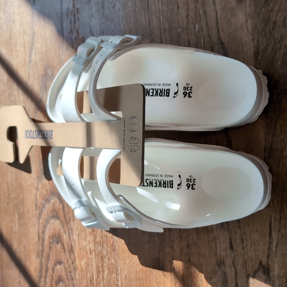 New Birkenstock EVA White Size 36